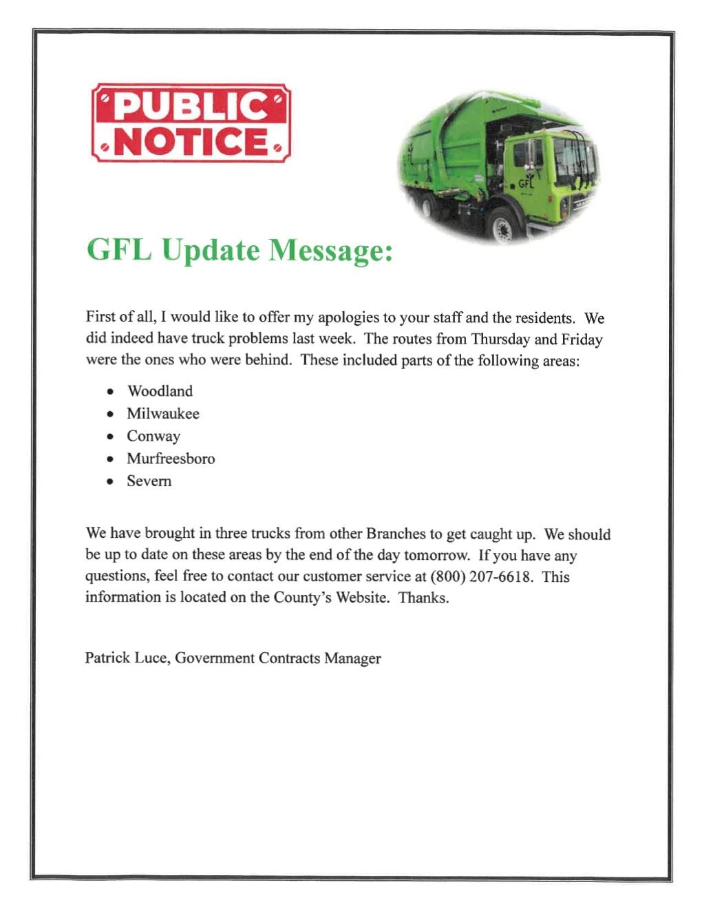 GFL Truck Issues_1